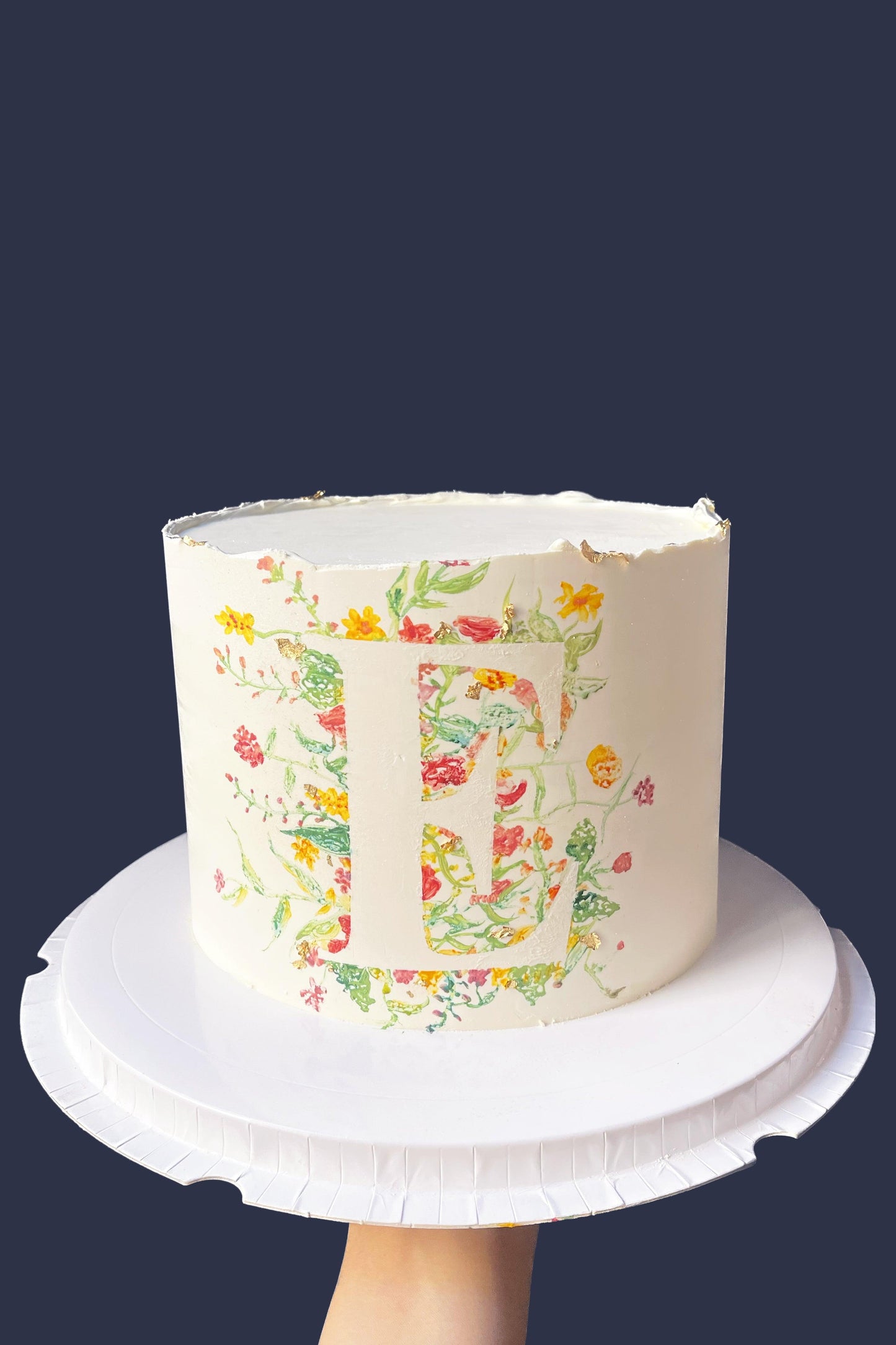 Initiale fleuri - HAUTE PÂTISSERIE