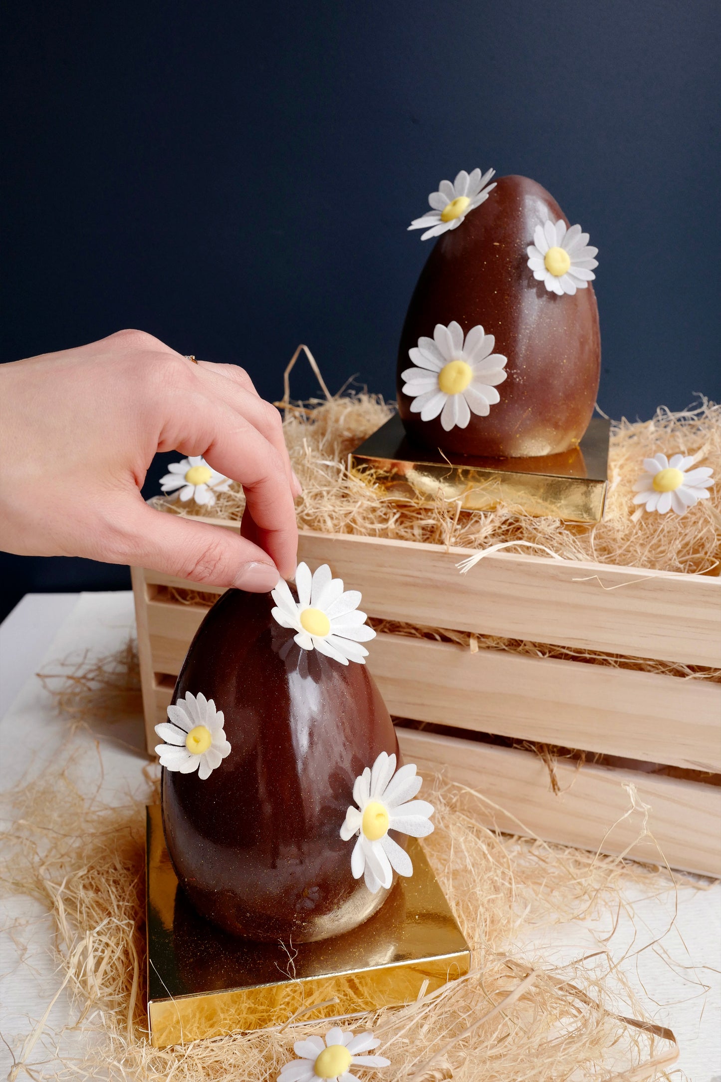 Grand oeuf fourré, praliné 100% noisette